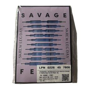 Savage X Purple Rain Tie Dye Watercolor Stockings Hosiery Statement Tights M/L